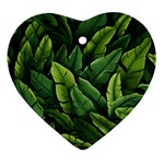 Green leaves Ornament (Heart)