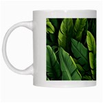 Green leaves White Mug