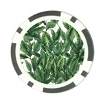 Tropical leaves Poker Chip Card Guard
