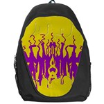 Yellow And Purple In Harmony Backpack Bag
