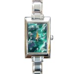 Lion King Of The Jungle Nature Rectangle Italian Charm Watch