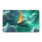 Mountain Birds River Sunset Nature Magnet (Rectangular)