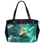 Mountain Birds River Sunset Nature Oversize Office Handbag (2 Sides)