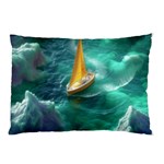 Mountains Sunset Landscape Nature Pillow Case (Two Sides)