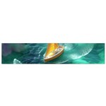 Dolphins Sea Ocean Small Premium Plush Fleece Scarf