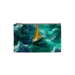 Dolphins Sea Ocean Water Cosmetic Bag (Small)