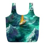 Dolphins Sea Ocean Water Full Print Recycle Bag (L)