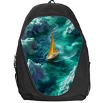 Silk Waves Abstract Backpack Bag