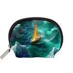 Silk Waves Abstract Accessory Pouch (Small)
