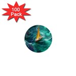 Seascape Boat Sailing 1  Mini Buttons (100 pack) 