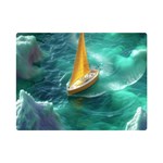 Seascape Boat Sailing Premium Plush Fleece Blanket (Mini)