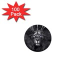 Lion King Of The Jungle Nature 1  Mini Buttons (100 pack) 