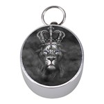 Lion King Of The Jungle Nature Mini Silver Compasses