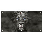 Lion King Of The Jungle Nature Banner and Sign 4  x 2 
