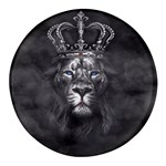 Lion King Of The Jungle Nature Round Glass Fridge Magnet (4 pack)