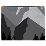 Mountain Wolf Tree Nature Moon Cosmetic Bag (XXXL)