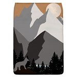 Mountain Wolf Tree Nature Moon Removable Flap Cover (L)