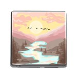 Mountain Birds River Sunset Nature Memory Card Reader (Square 5 Slot)