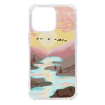 Mountain Birds River Sunset Nature iPhone 13 Pro TPU UV Print Case