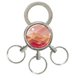 Mountains Sunset Landscape Nature 3-Ring Key Chain