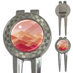 Mountains Sunset Landscape Nature 3-in-1 Golf Divots