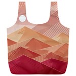 Mountains Sunset Landscape Nature Full Print Recycle Bag (XXL)