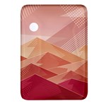 Mountains Sunset Landscape Nature Rectangular Glass Fridge Magnet (4 pack)