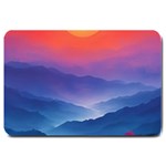 Valley Night Mountains Large Doormat