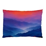 Valley Night Mountains Pillow Case (Two Sides)