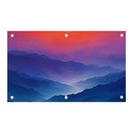 Valley Night Mountains Banner and Sign 5  x 3 