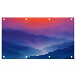 Valley Night Mountains Banner and Sign 7  x 4 