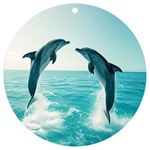 Dolphin Sea Ocean UV Print Acrylic Ornament Round