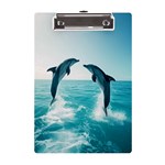 Dolphin Sea Ocean A5 Acrylic Clipboard