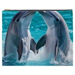 Dolphins Sea Ocean Cosmetic Bag (XXXL)