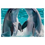Dolphins Sea Ocean Banner and Sign 6  x 4 