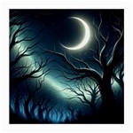 Moon Moonlit Forest Fantasy Midnight Medium Glasses Cloth (2 Sides)