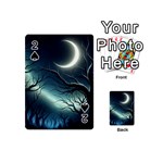 Moon Moonlit Forest Fantasy Midnight Playing Cards 54 Designs (Mini)