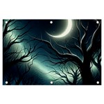 Moon Moonlit Forest Fantasy Midnight Banner and Sign 6  x 4 