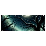 Moon Moonlit Forest Fantasy Midnight Banner and Sign 8  x 3 