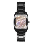 Silk Waves Abstract Stainless Steel Barrel Watch