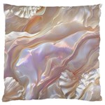 Silk Waves Abstract Standard Premium Plush Fleece Cushion Case (One Side)