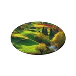 Countryside Landscape Nature Sticker Oval (10 pack)