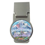 Art Psychedelic Mountain Money Clips (Round) 