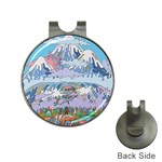 Art Psychedelic Mountain Hat Clips with Golf Markers