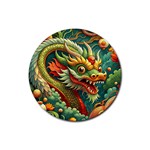 Chinese New Year – Year of the Dragon Rubber Coaster (Round)