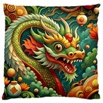 Chinese New Year – Year of the Dragon Standard Premium Plush Fleece Cushion Case (Two Sides)