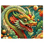 Chinese New Year – Year of the Dragon Premium Plush Fleece Blanket (Medium)