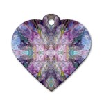 Blended butterfly Dog Tag Heart (Two Sides)