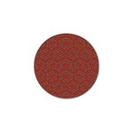 Hexagon Motif Geometric Tribal Style Pattern Golf Ball Marker (10 pack)