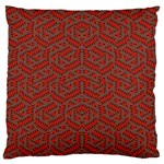 Hexagon Motif Geometric Tribal Style Pattern Large Cushion Case (Two Sides)